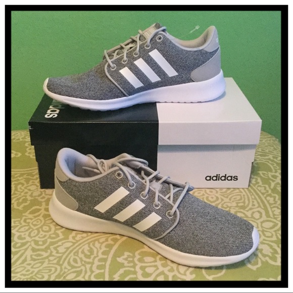 adidas Neo Womens Cloudfoam QT Racer w Running Shoe Clear adidas Neo Womens Cloudfoam QT Racer w Running Shoe Clear
